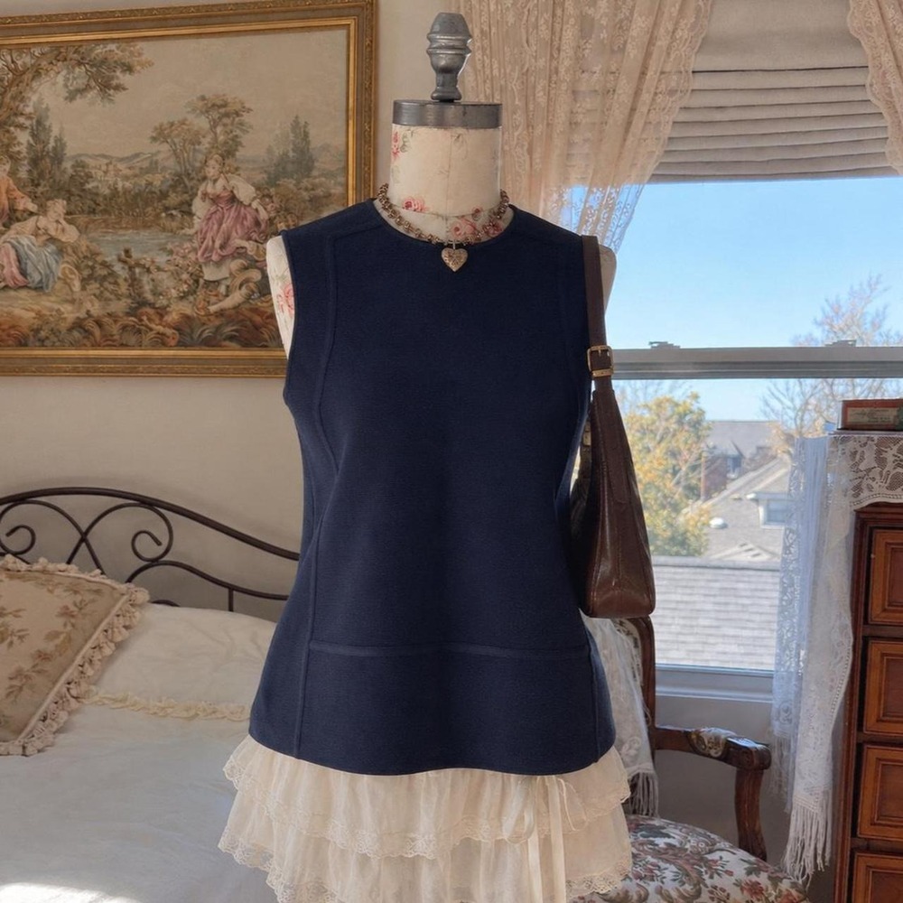 Blue preppy top